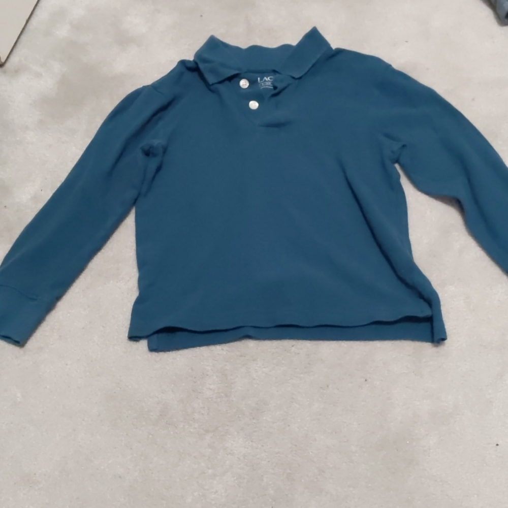 Boys Place polo long sleeved shirt size 5/6